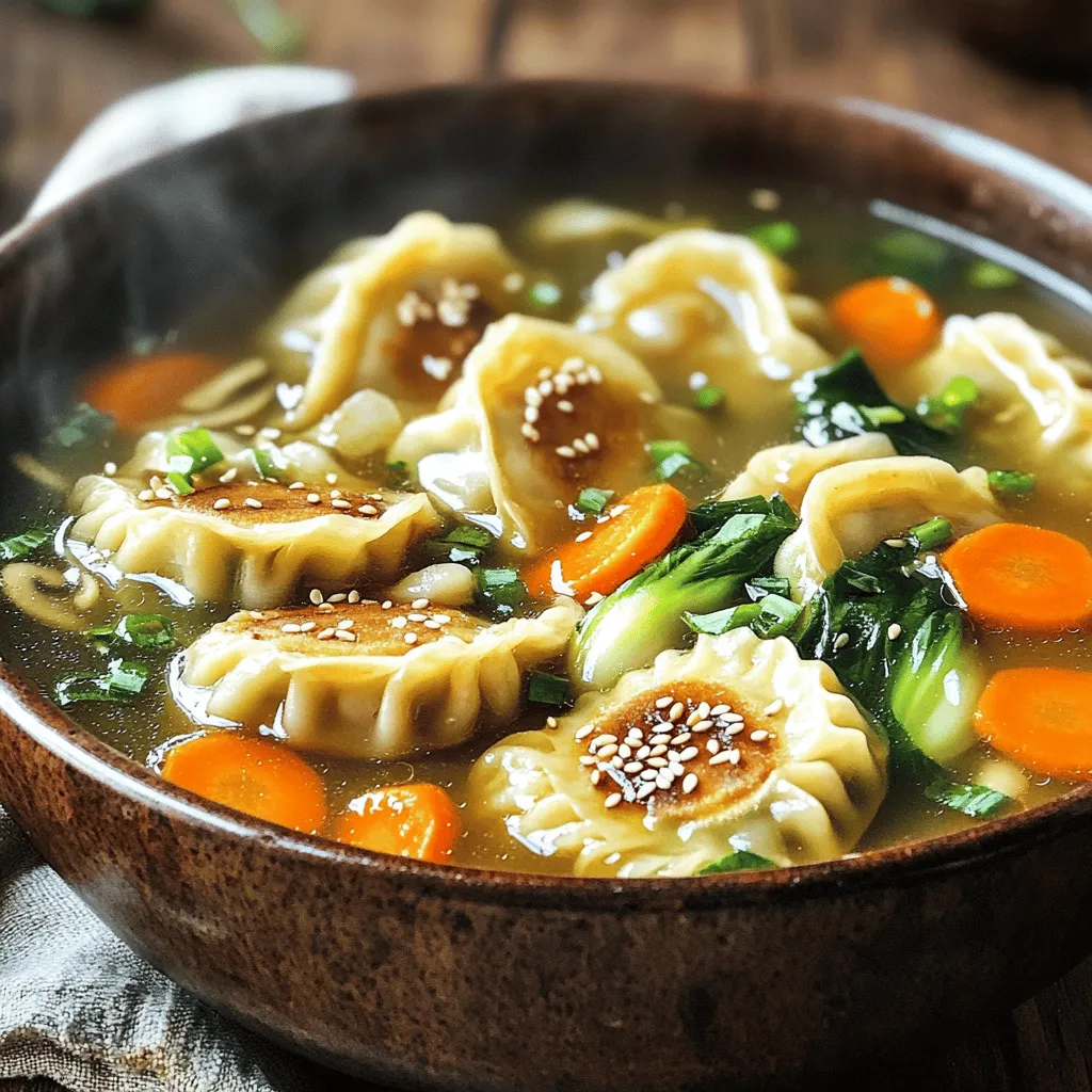 Potsticker Soup Simple and Flavorful Comfort Dish
