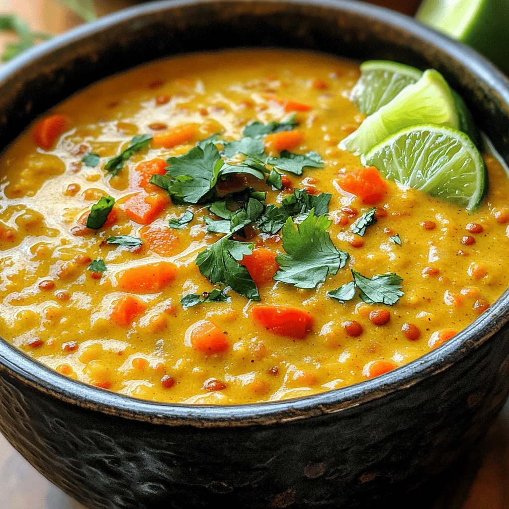 Creamy Coconut Curry Lentil Soup for Cozy Nights