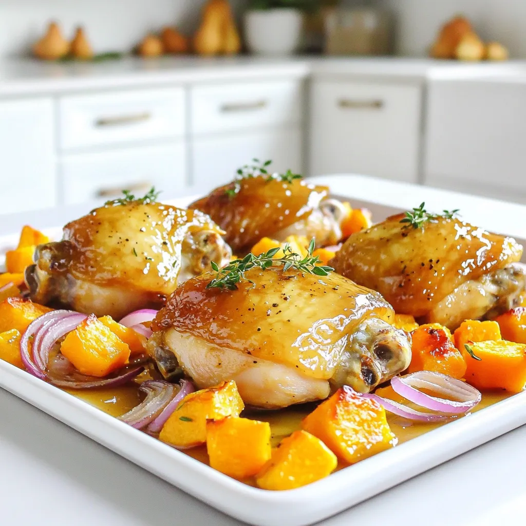 Sheet-Pan Maple Glazed Chicken and Squash Delight