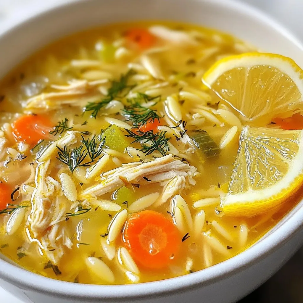 Greek Lemon Chicken Soup Flavorful and Comforting Bowl