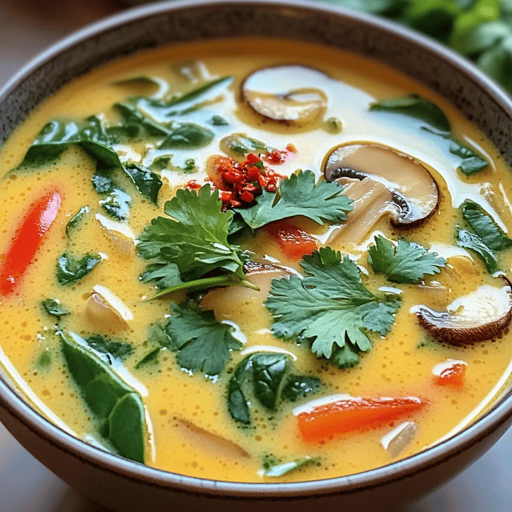 Thai Coconut Soup Flavorful and Satisfying Recipe