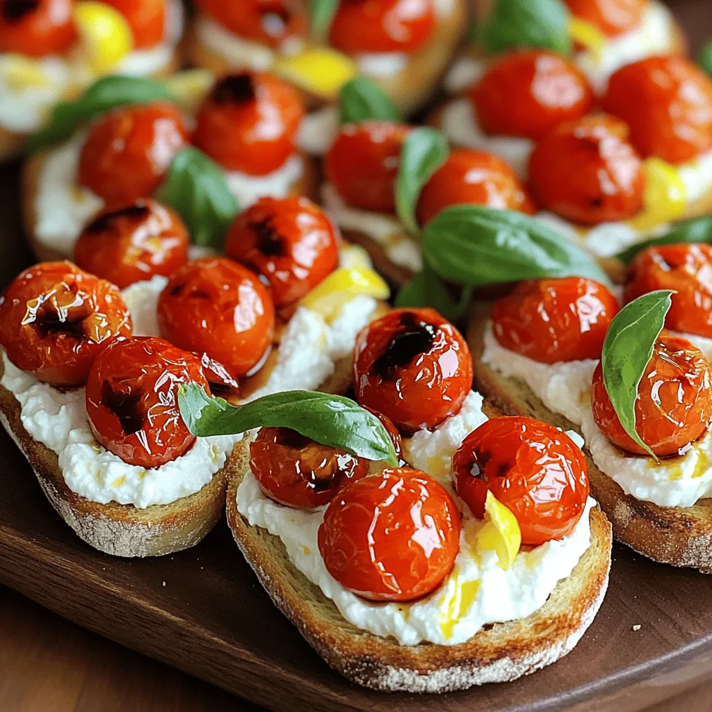 Roast Tomato &#038; Whipped Ricotta Toasts Delight Recipe