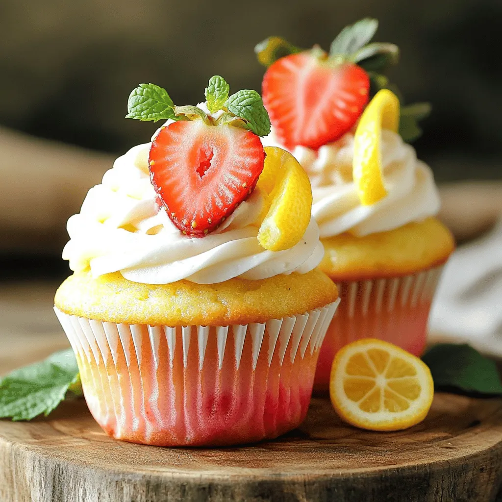 Strawberry Lemonade Cupcakes Fresh and Flavorful Delight