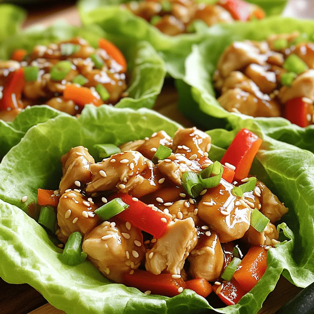 Teriyaki Chicken Lettuce Wraps Tasty and Simple Meal