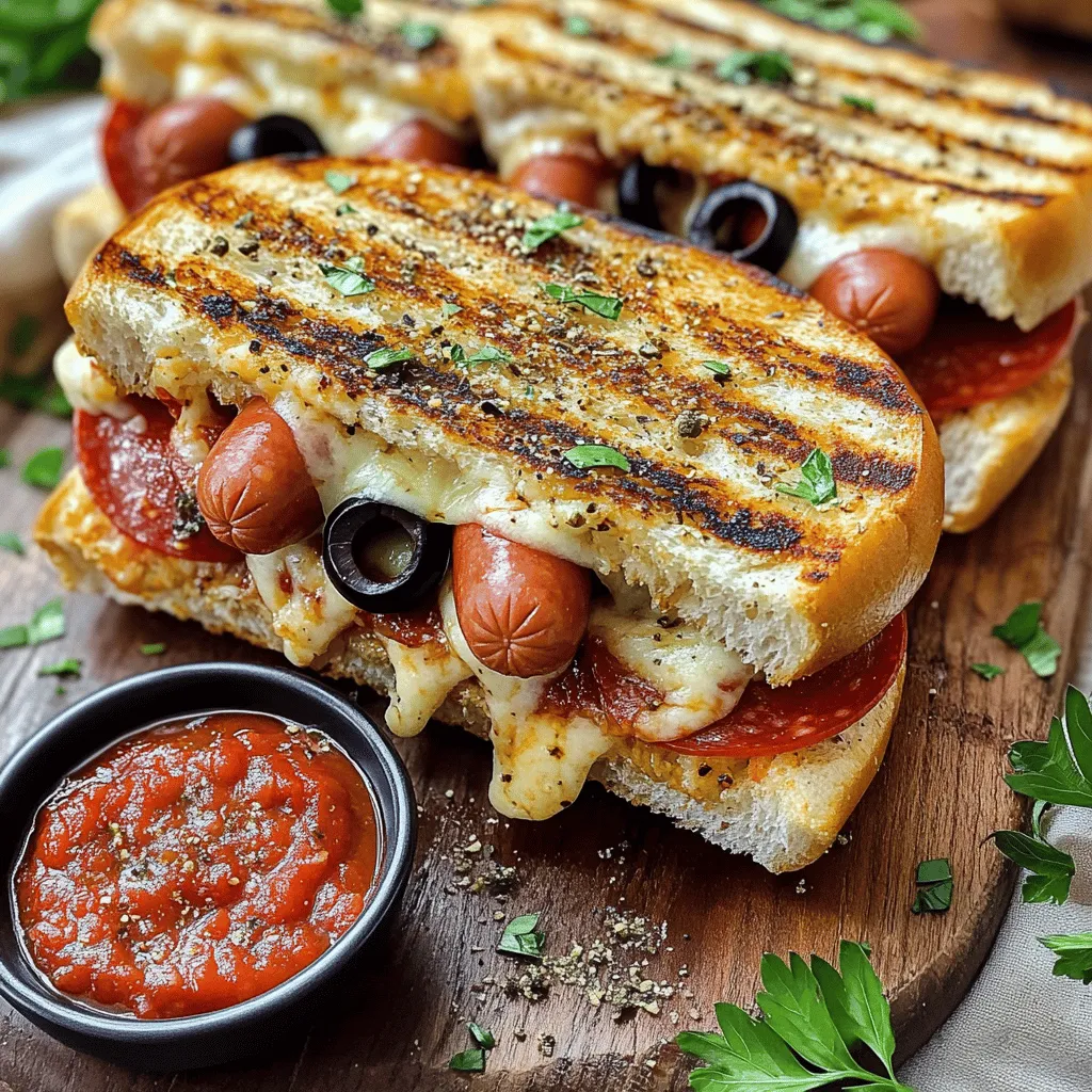 Cheesy Dog Pizza Sandwich Tasty and Fun Meal