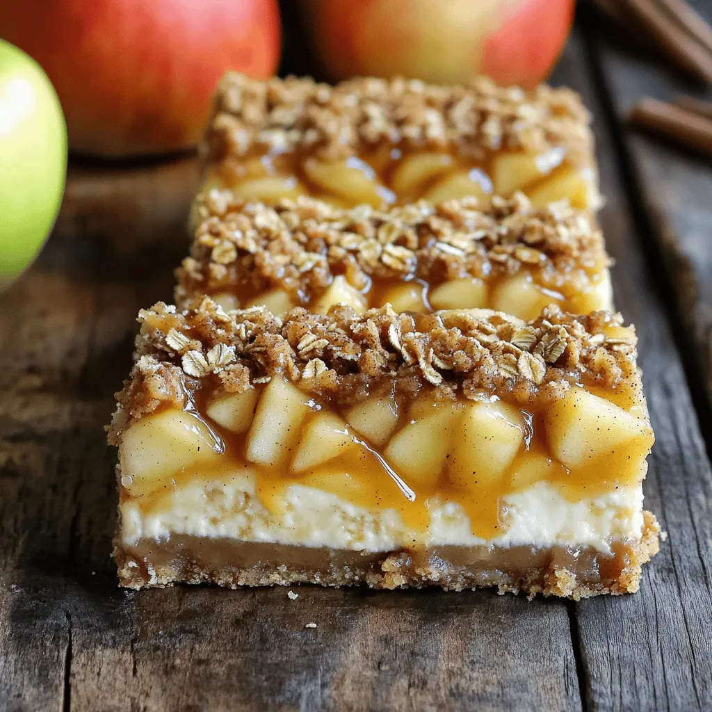 Caramel Apple Crisp Cheesecake Bars Delightful Treat