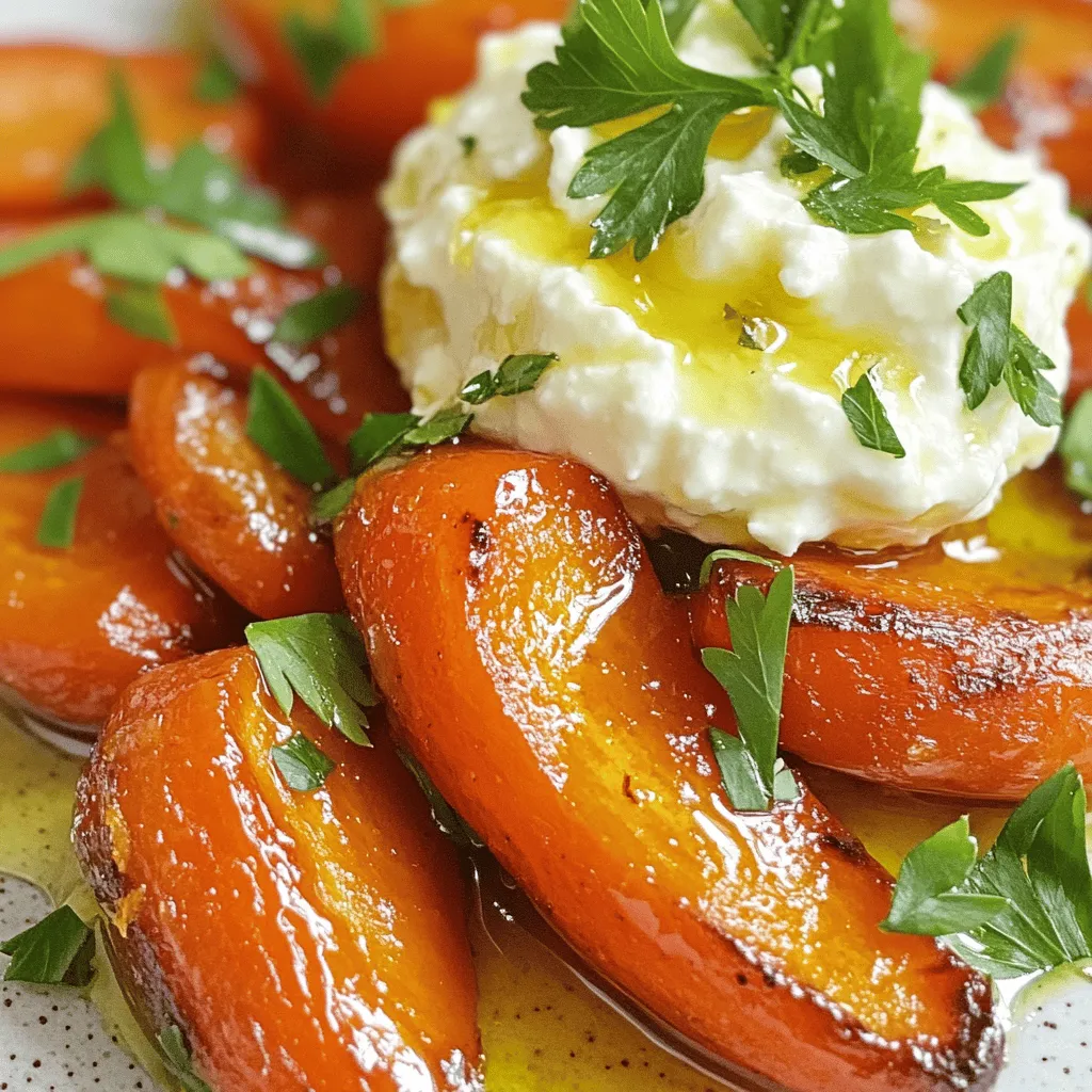 Honey Harissa Carrots With Whipped Feta Tasty Delight