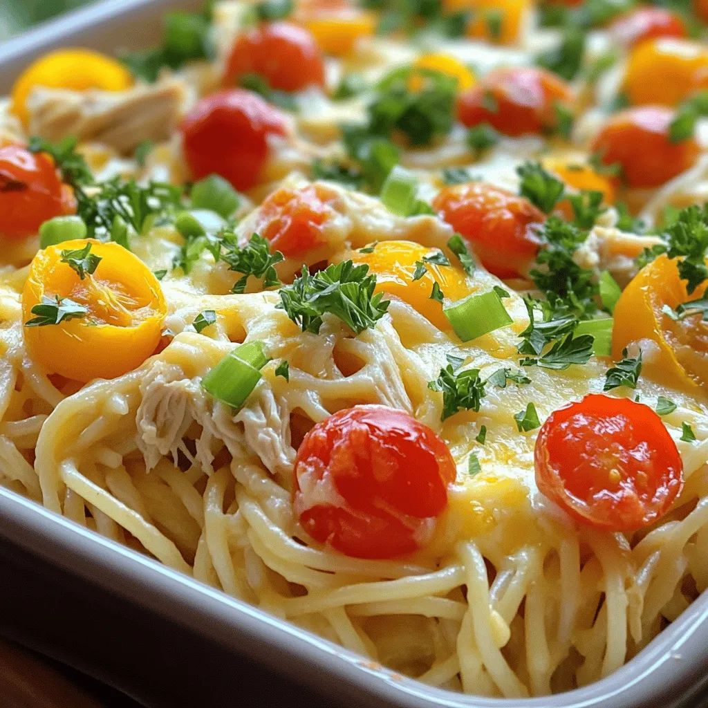 To make Monterey Chicken Spaghetti Bake, you need simple and fresh ingredients. Here’s the list: