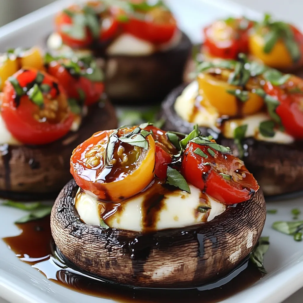 Caprese Stuffed Portobello Mushrooms Irresistible Delight