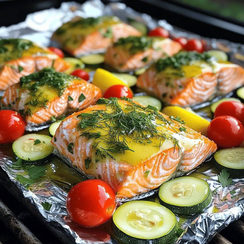 Lemon Dill Salmon Foil Packs Easy and Flavorful Meal