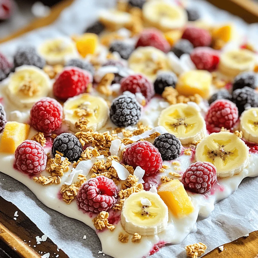 Frozen Yogurt Bark Healthy and Simple Snack Treat
