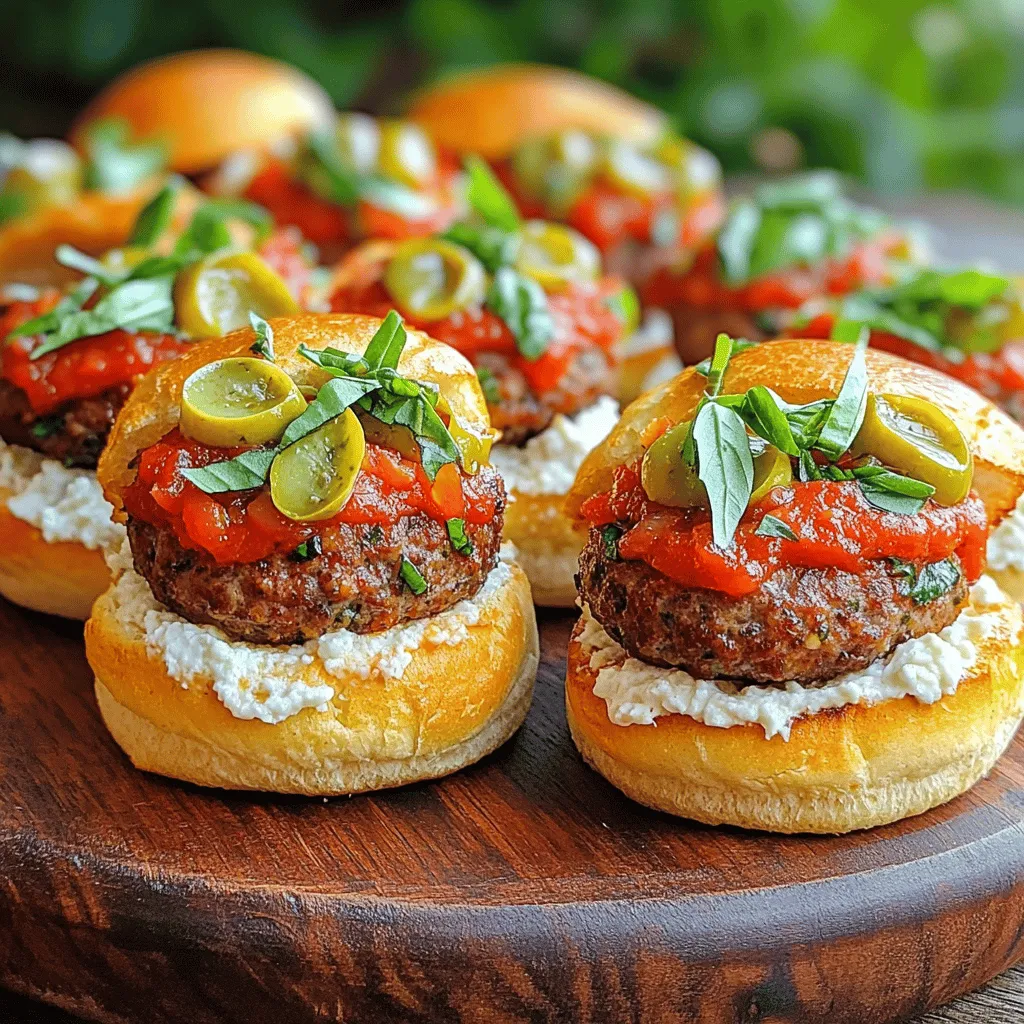 Italian Sliders Delightful and Easy Party Treat