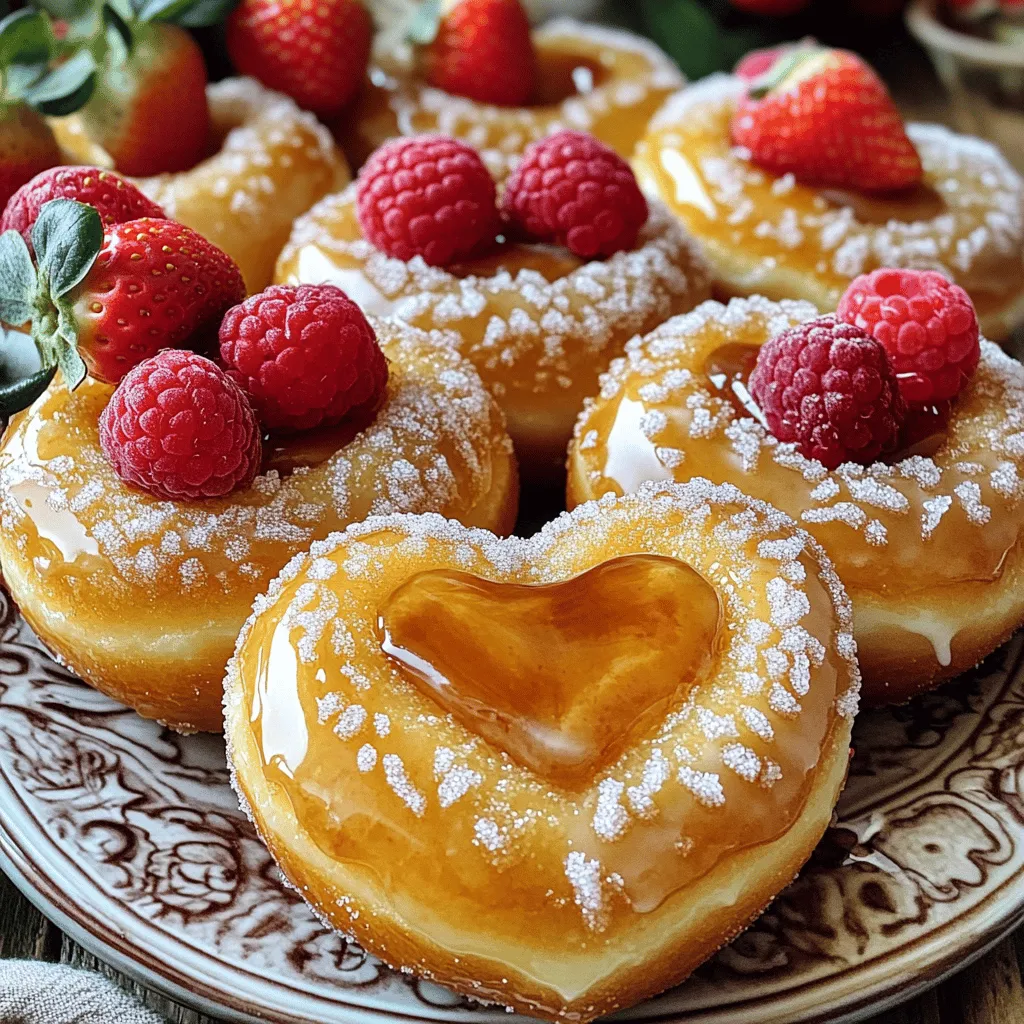 Creme Brûlée Heart Donuts Irresistible Dessert Delight