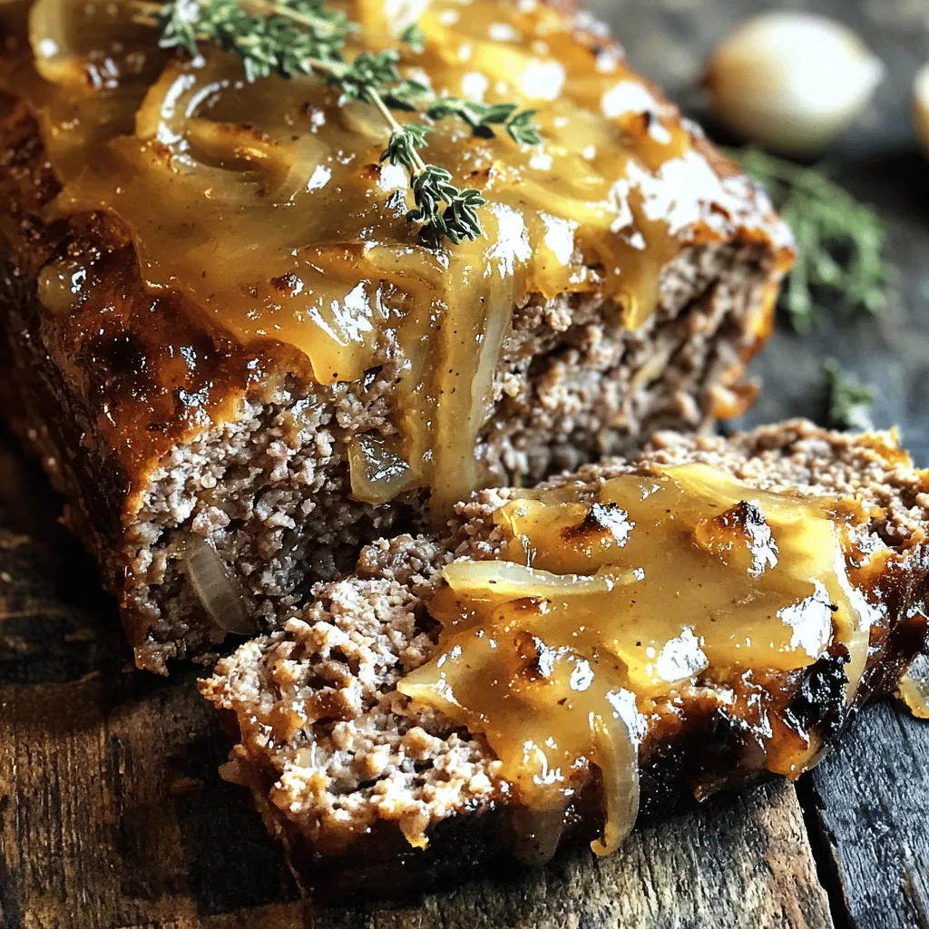 The French Onion Meatloaf recipe brings rich flavor and comfort to your table. The key ingredients create a blend that is hard to resist.