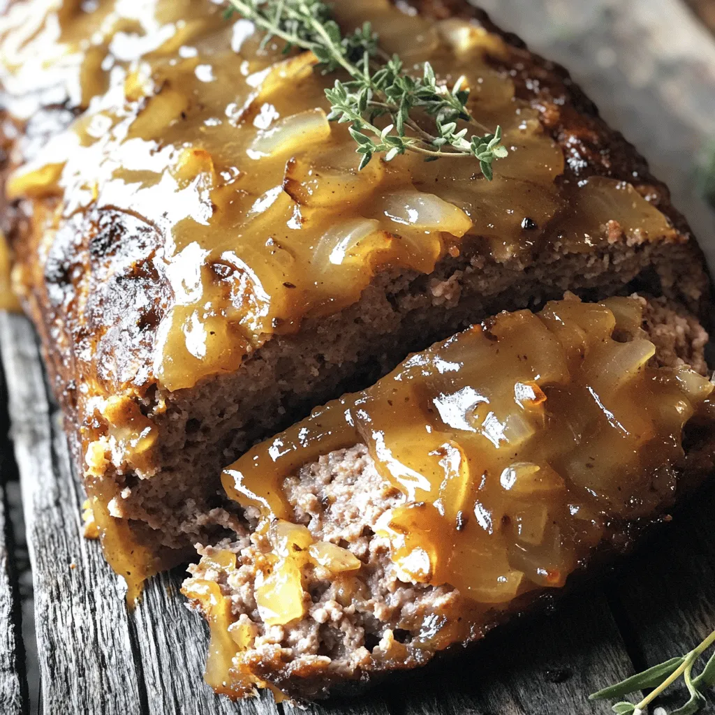 French Onion Meatloaf Flavorful and Easy Recipe
