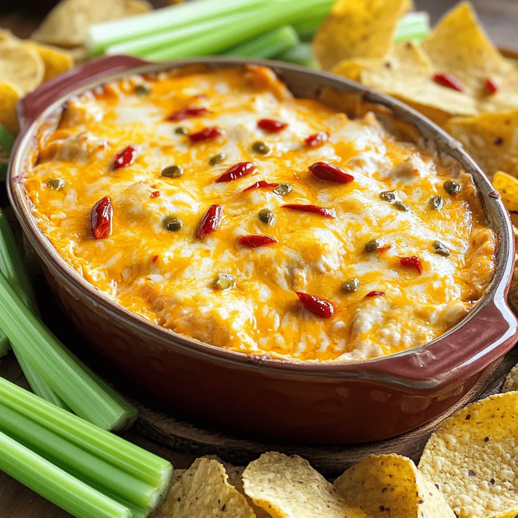 Creamy Buffalo Chicken Dip Delightful Party Snack