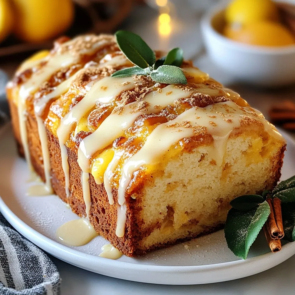 Eggnog Bread with Rum Glaze Festive Holiday Treat