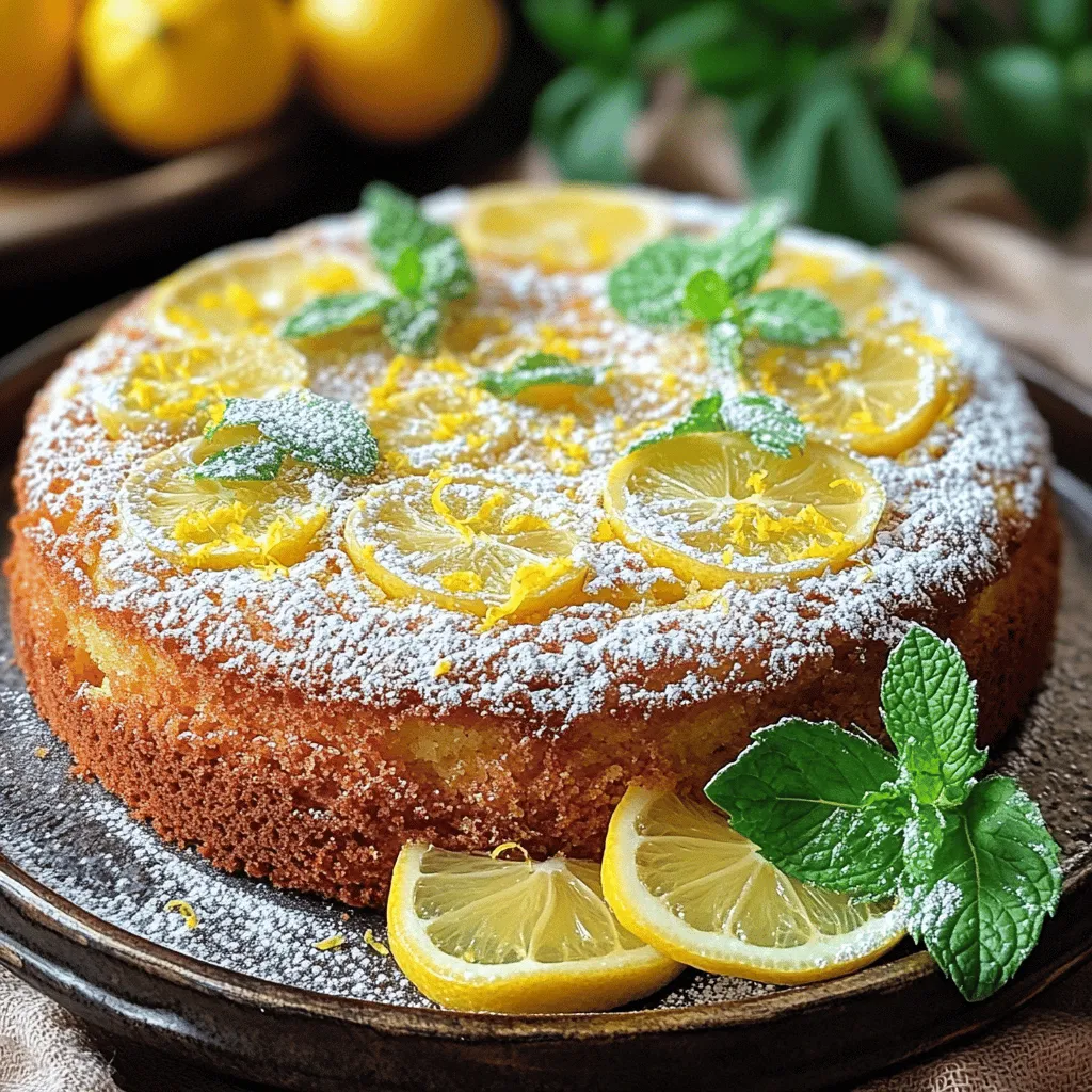 The key ingredients for an easy lemon cake are simple and fresh. You need flour, sugar, butter, eggs, buttermilk, lemon zest, lemon juice, baking powder, baking soda, salt, and vanilla extract. These lemon cake ingredients work together to create a light and bright dessert.