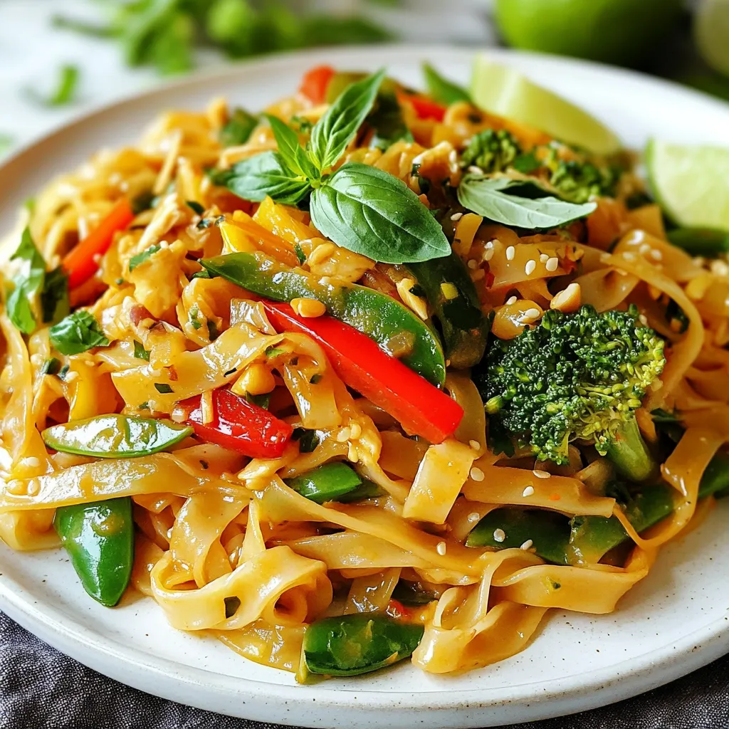 Street Style Thai Drunken Noodles Flavorful and Easy Dish