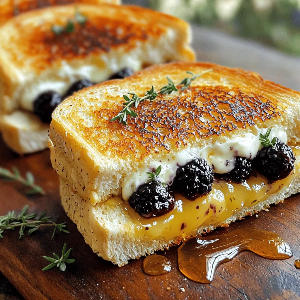 Goat Cheese Blackberry Grilled Cheese Delight Recipe