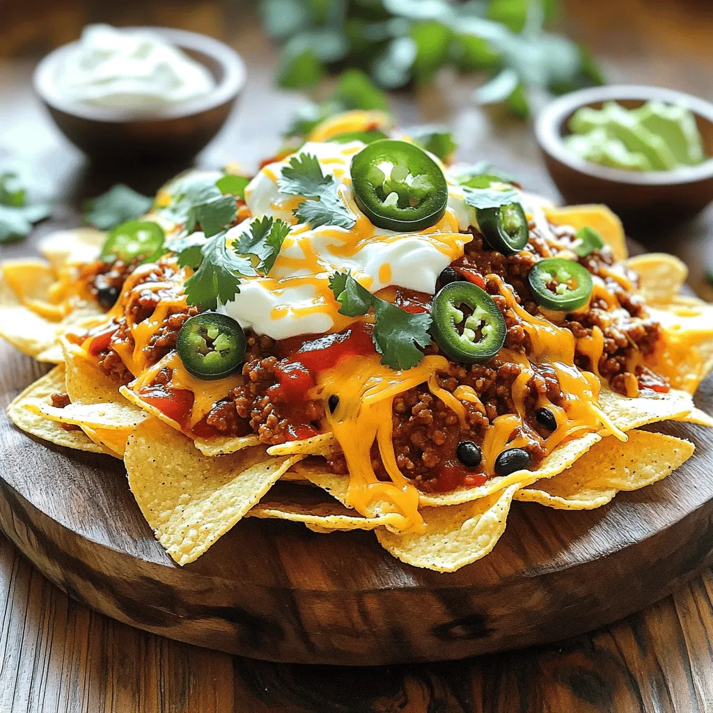Sloppy Joe nachos bring two favorites together: sloppy joes and nachos. This dish combines the savory taste of sloppy joes with crispy tortilla chips. It creates a fun and tasty meal or snack.