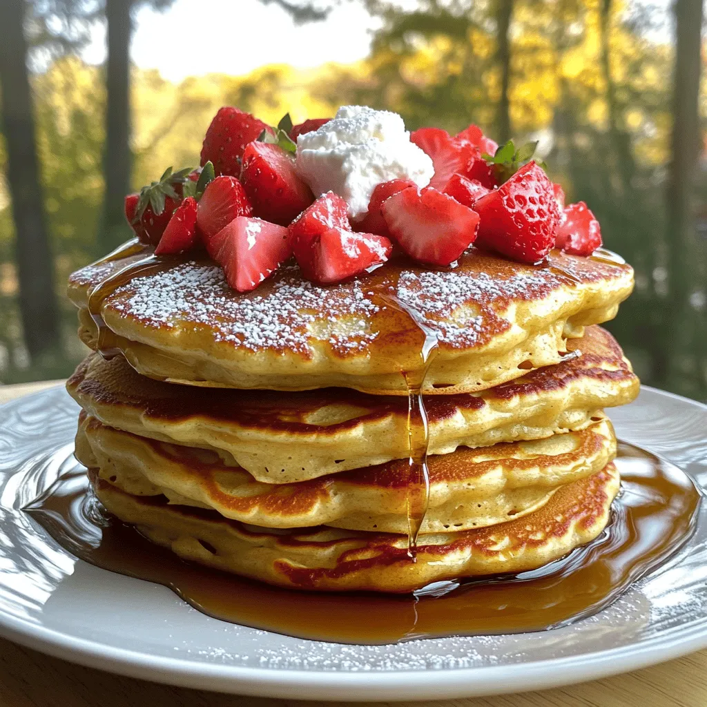Gluten-Free Strawberry Cheesecake Pancakes Delight