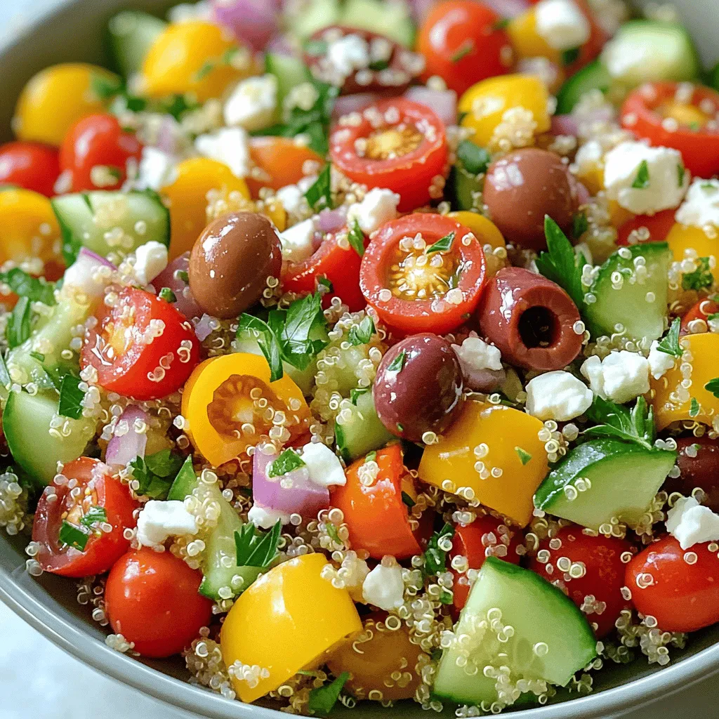 Mediterranean Quinoa Salad Fresh and Flavorful Dish