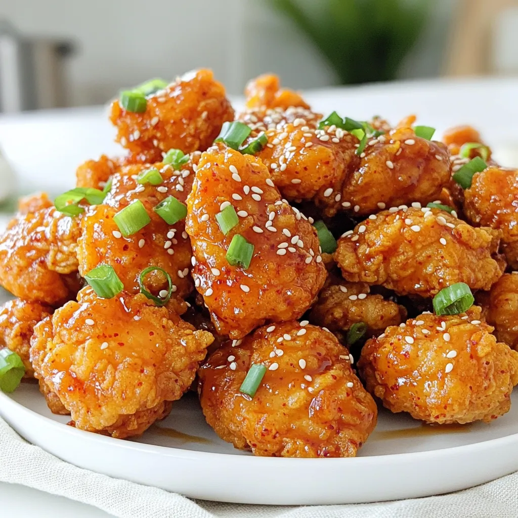 Crispy Korean Popcorn Chicken Flavorful Snack Delight