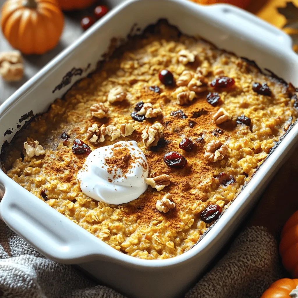 Pumpkin Spice Baked Oatmeal Simple and Cozy Recipe