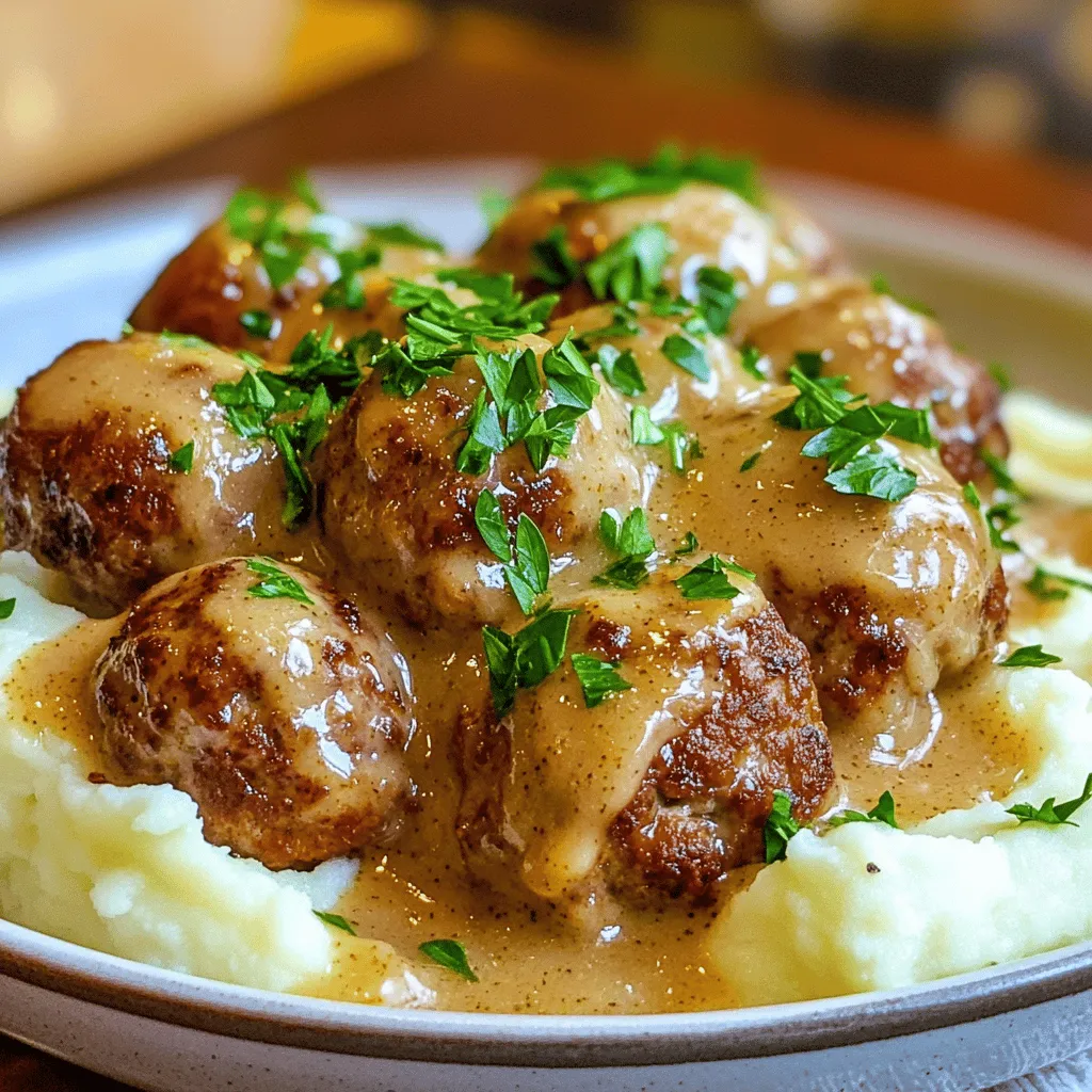The main ingredients for Swedish meatballs are ground beef and pork. These meats blend well, giving a rich flavor. You also need breadcrumbs for texture. They help hold the meat together. Parmesan cheese adds a salty kick. Fresh parsley brings a nice color and taste. Onions and garlic give depth to the flavor. An egg acts as a binder, keeping the meatballs firm.