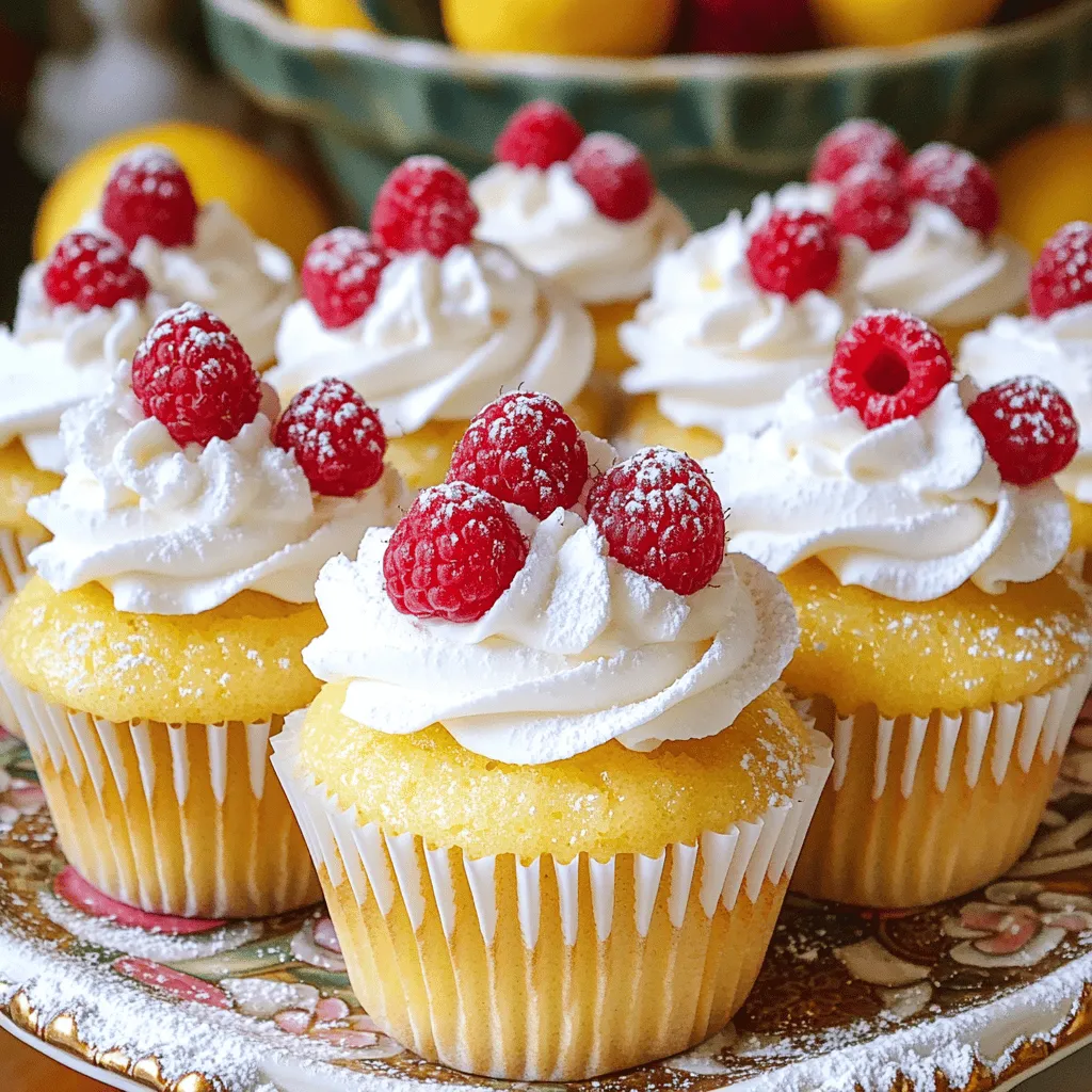 Raspberry Lemon Heaven Cupcakes Delightful Sweet Treat