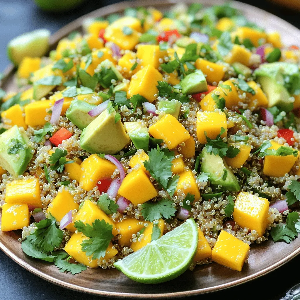 Mango Avocado Quinoa Salad Fresh and Nutritious Dish