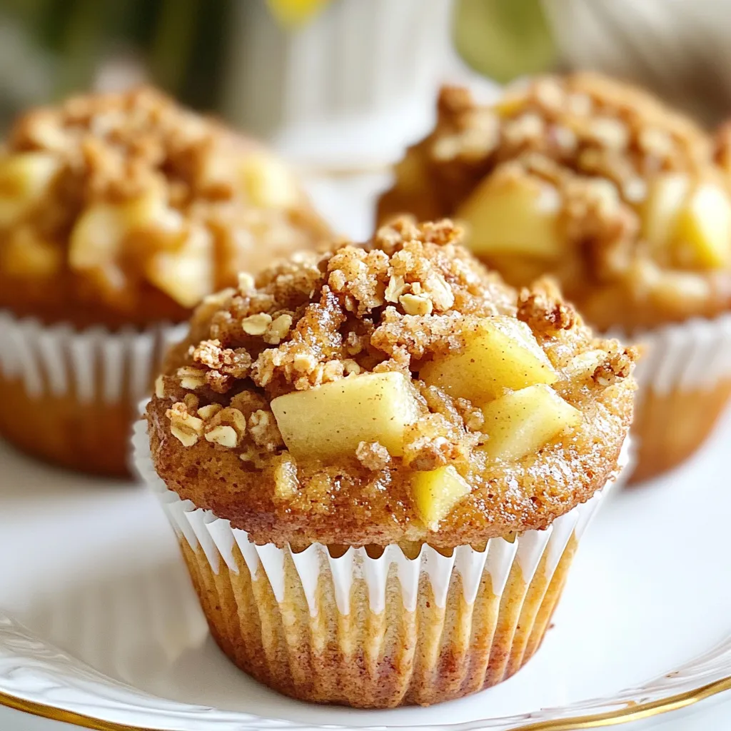 Cinnamon Apple Crumble Muffins Flavorful Delight