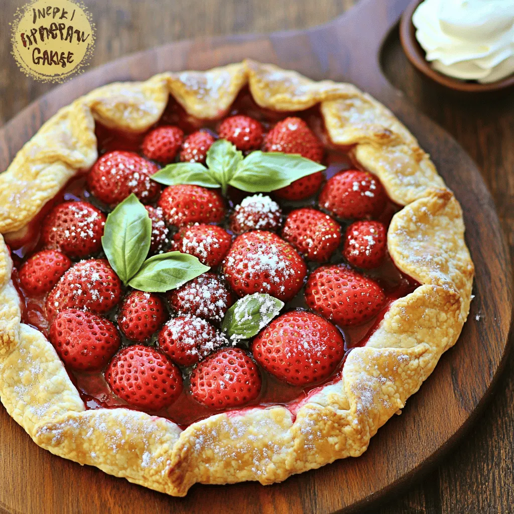 Easy Strawberry Basil Galette Perfect for Sharing