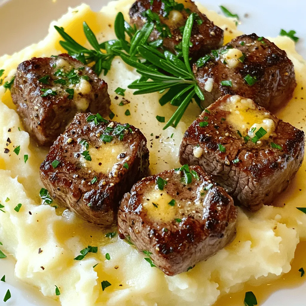 To make garlic butter steak bites and mash, you need simple, fresh ingredients. This dish brings rich flavors and comfort to your meal.