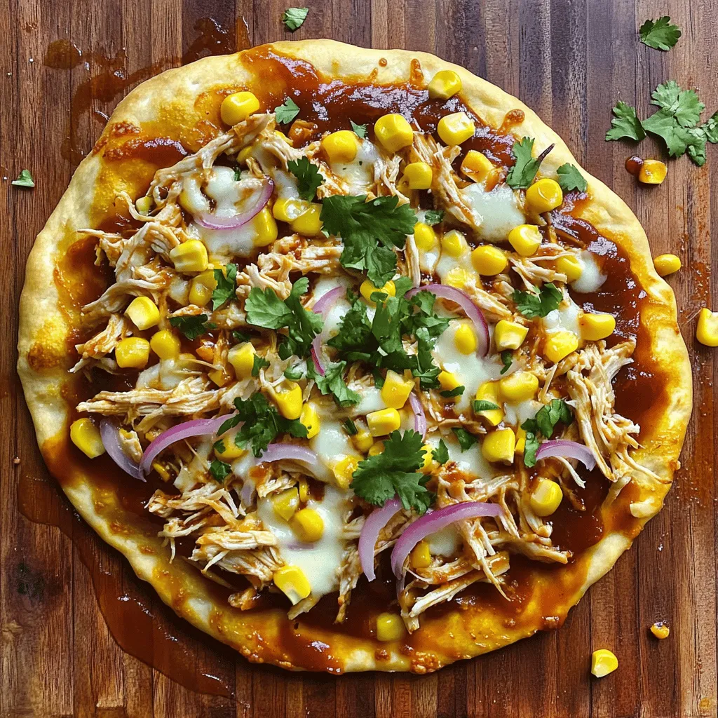 Savory BBQ Chicken Flatbread Pizza Delightful Recipe
