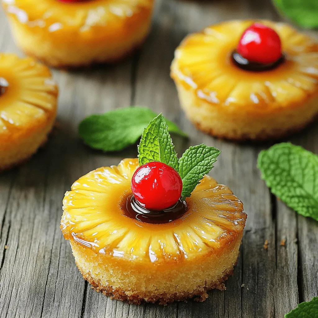 Mini Pineapple Upside Down Cakes Delightful and Easy Recipe