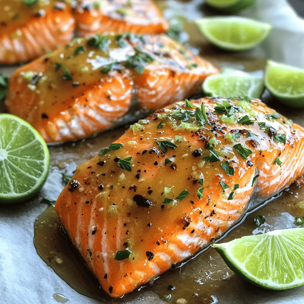 To make honey-lime garlic butter salmon, you need fresh and simple ingredients. Here’s what you will need: