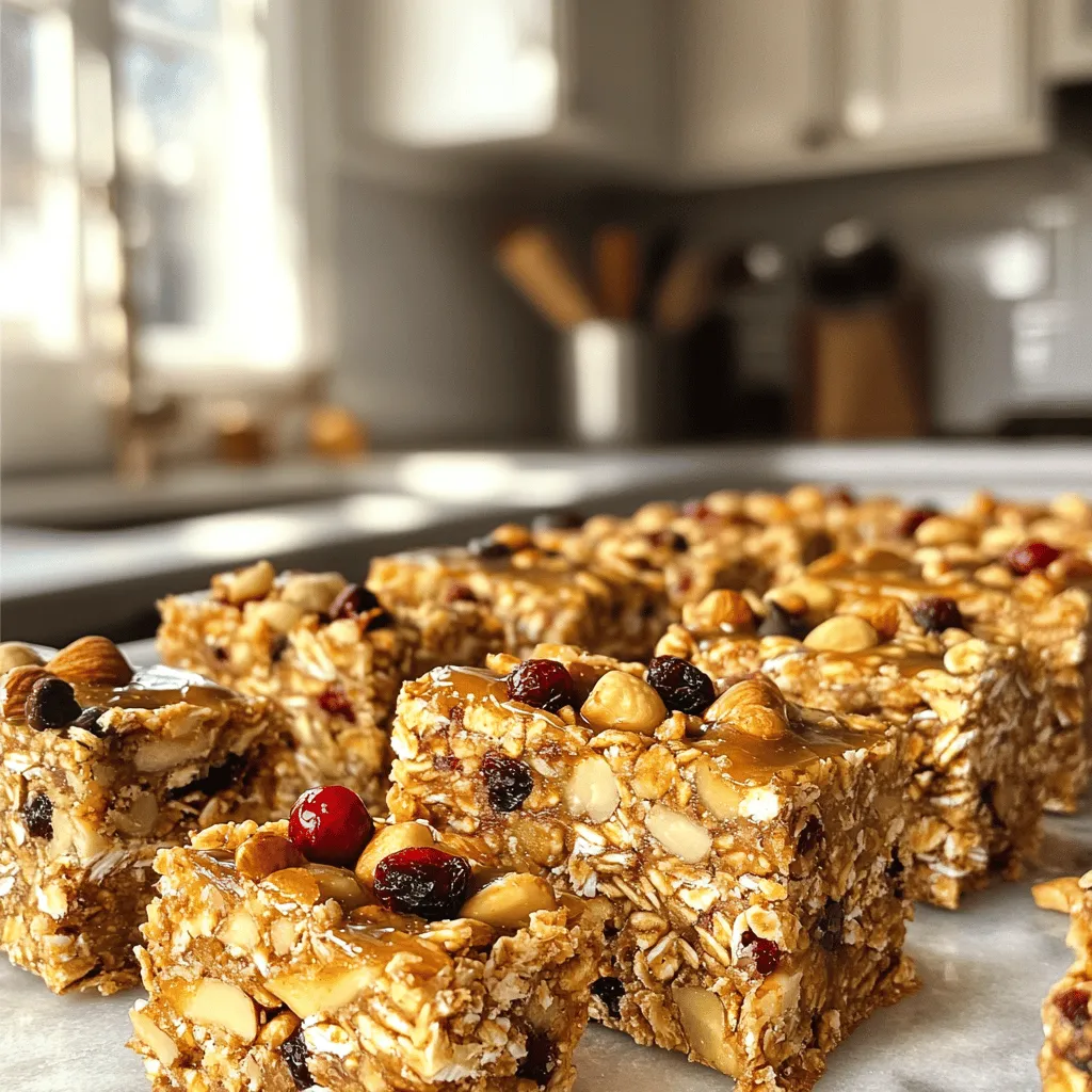 Homemade Granola Bars Nutty and Healthy Snack Idea