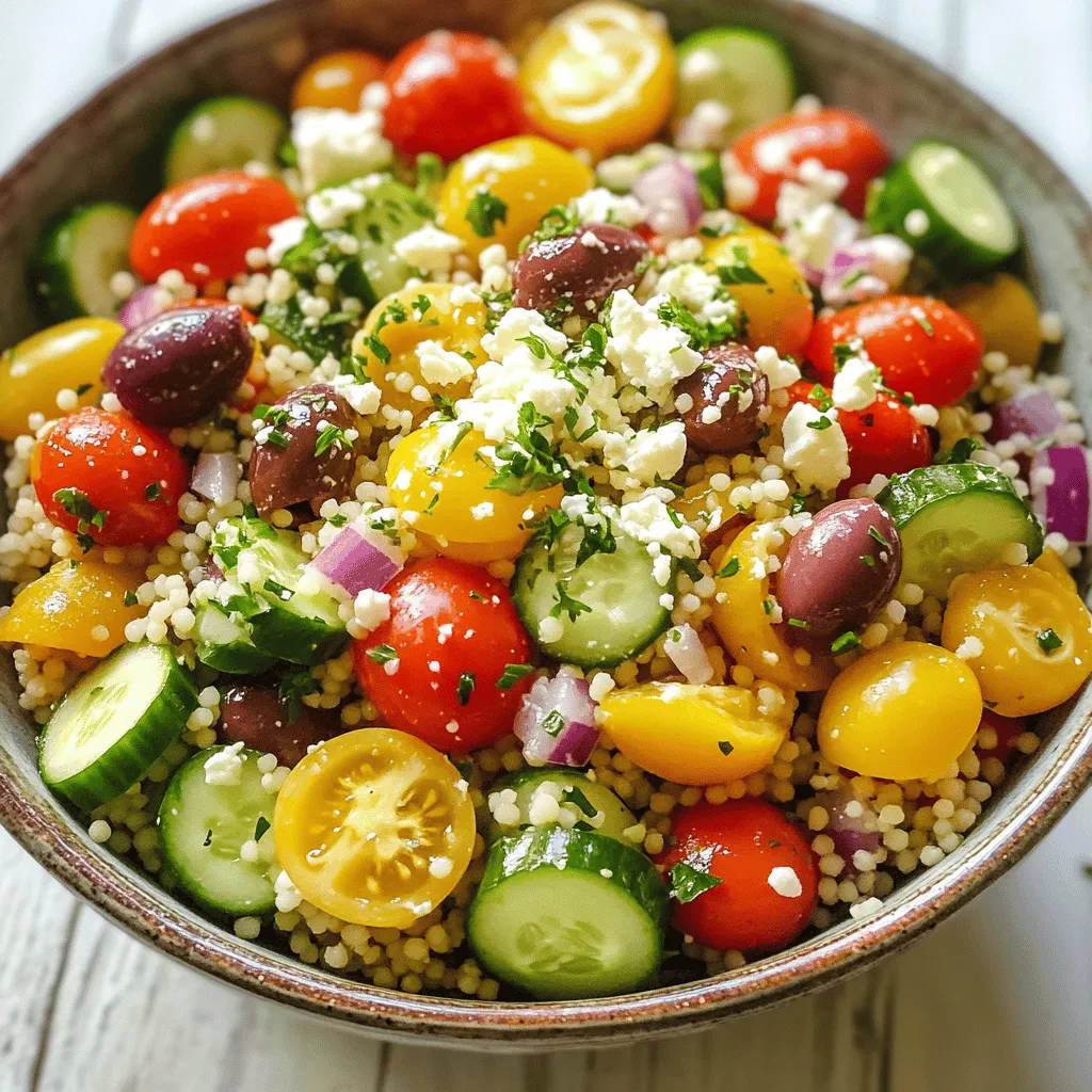 Mediterranean Couscous Salad Fresh and Flavorful Dish