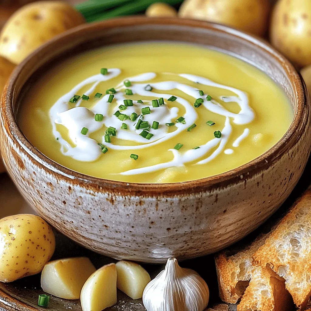 Potato Garlic Soup Flavorful and Nourishing Delight