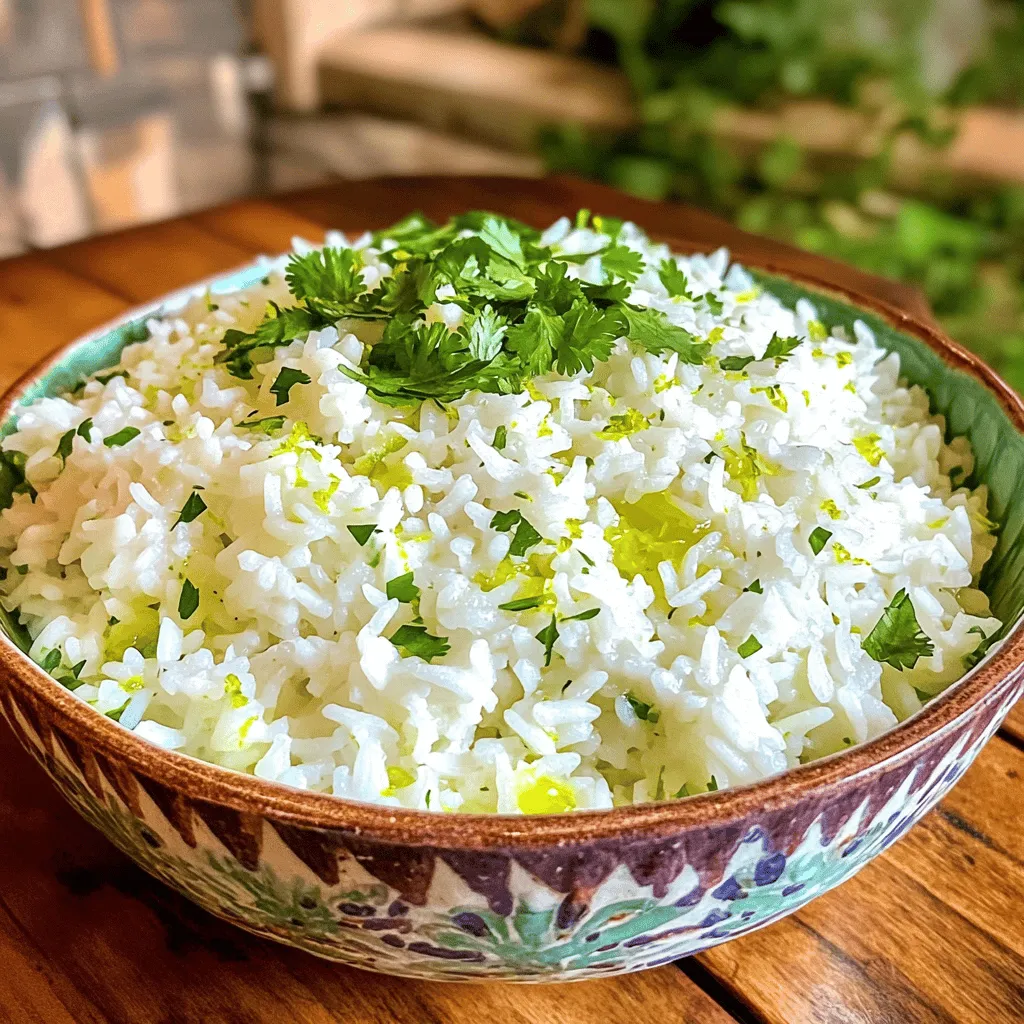 Cilantro Lime Rice Flavorful and Easy Recipe