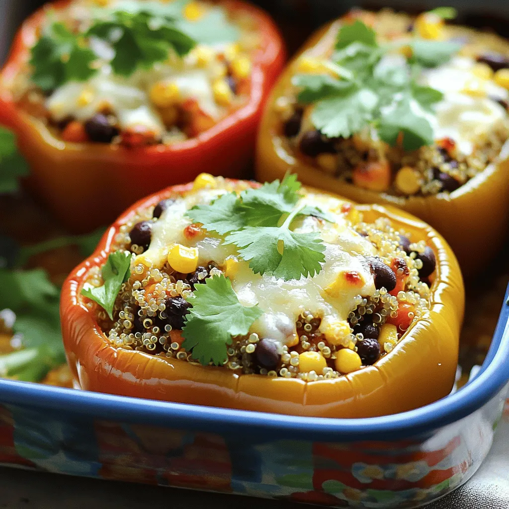Vegetarian Stuffed Bell Peppers Flavorful and Filling