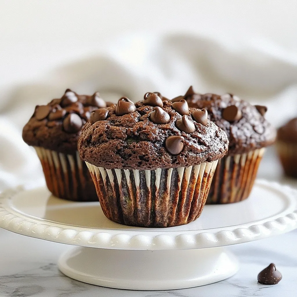 Delicious Double Chocolate Zucchini Muffins Recipe