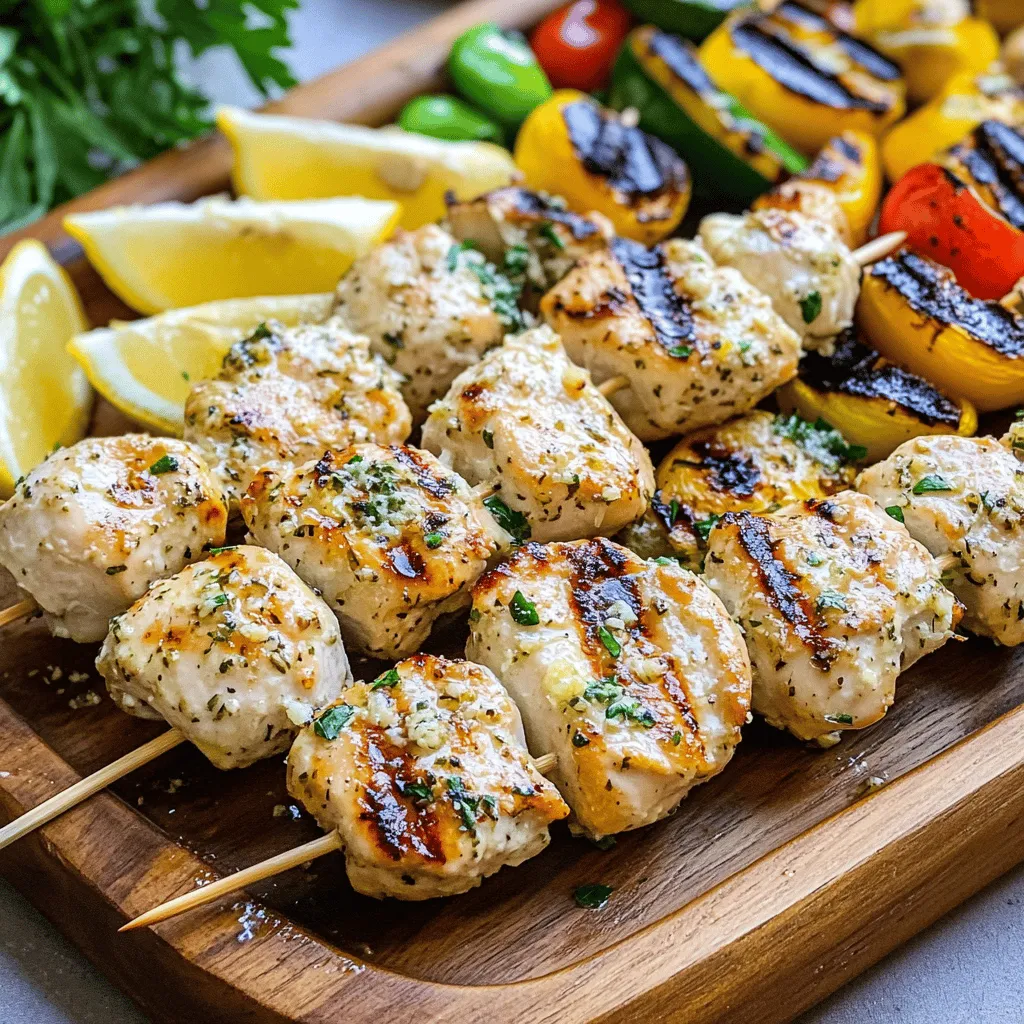Garlic Parmesan Chicken Skewers Tasty and Easy Recipe