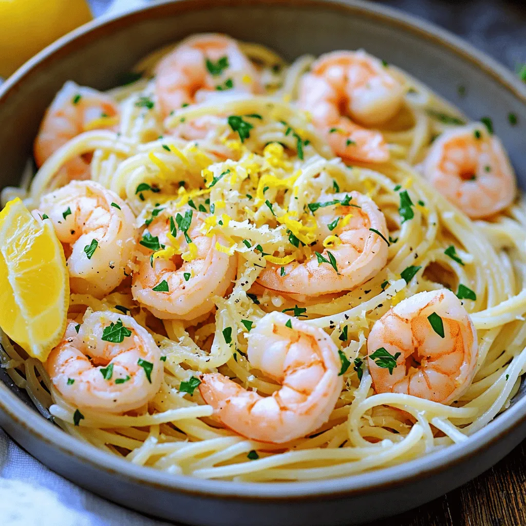 Lemon Garlic Shrimp Linguine Tasty and Quick Recipe