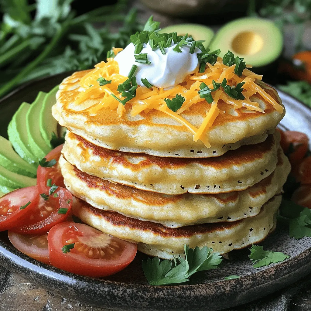 Cheesy Savory Pancakes Irresistible Flavor Delight