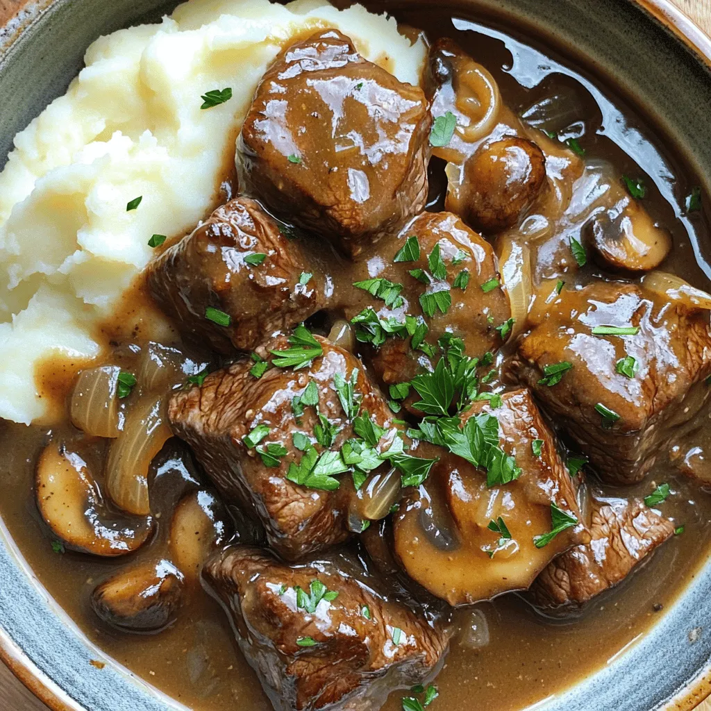 Delicious Beef Tips with Gravy Simple and Savory Meal