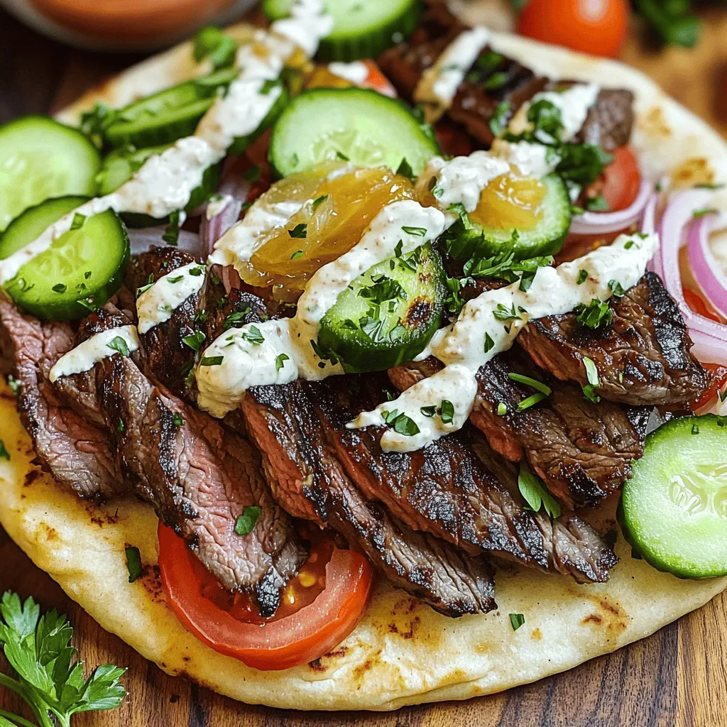Beef Shawarma Supreme Sandwich Delightful Flavor Burst