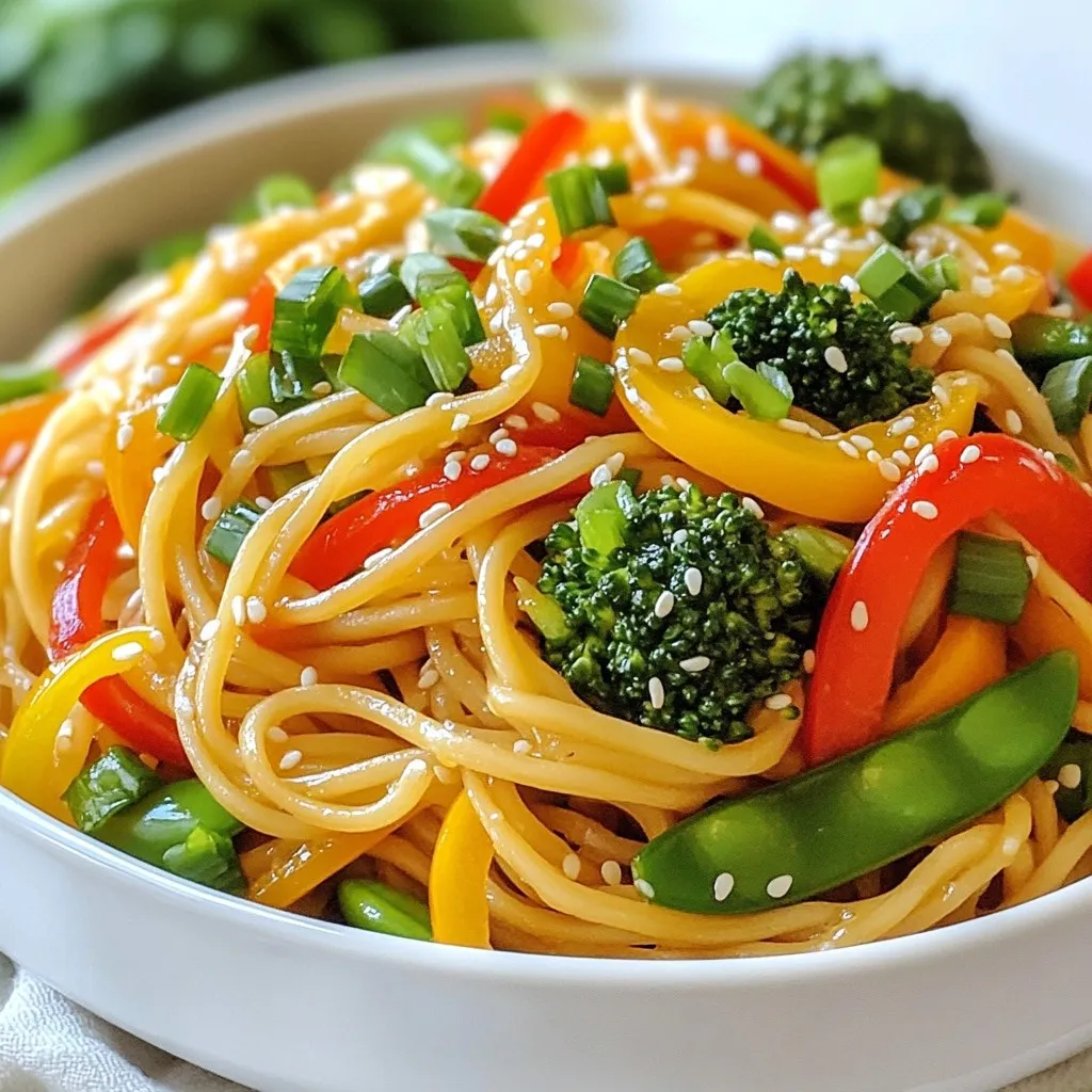 Sesame Ginger Stir-Fry Noodles Flavorful Dinner Idea